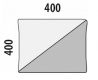 Polštář 40x40cm - rozměry uvedeny v mm