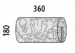 Opěrka/chránič na postel 18x36cm Komiks - rozměry uvedeny v mm