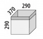 Úložný textilní box-rozměry uvedeny v mm