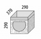 Úložný textilný box Komiks - rozměry uvedeny v mm