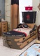 Dětská postel Jack 90x190cm ve tvaru lodi - v prostoru