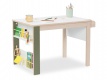 Dětský multifunkční stolek Beatrice - dub světlý/bílá/zelená