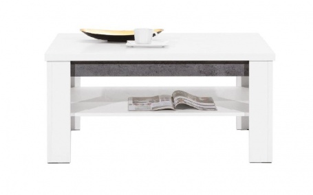 Konferenční stolek Brando - bílá / beton