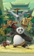 Dětská tapeta na zeď 6-ti dílná - Kung Fu Panda