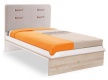 Studentská postel Archie 120x200cm - bílá/dub světlý