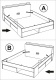Šuplíky je možno umístit z levého i pravého boku postele.