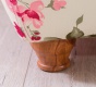 Vintage taburet Orchid se vzorem 