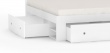 Studentská postel REA Larisa 120x200cm s nočním stolkem - bílá