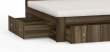 Postel REA Larisa 160x200cm s nočními stolky - ořech rockpile