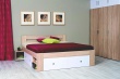 Manželská postel REA Larisa 180x200cm s nočními stolky - bílá