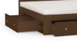 Manželská postel REA Larisa 180x200cm s nočními stolky - wenge