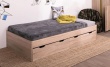 Dětská postel s úložným prostorem REA Misty 90x200cm - graphite