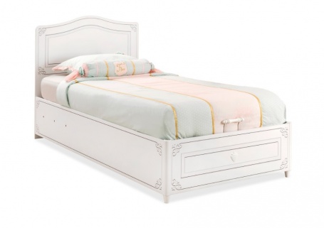 Dětská postel Betty 100x200cm s úložným prostorem - bílá