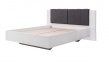 Manželská postel Stuart 180x200cm - bílá/šedá