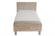 Dětská postel Poppy 90x200cm - dub šedý/béžová