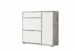 Kombinovaný botník Triss - bílá/beton