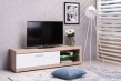 Televizní stolek s osvětlením Ronja - dub šedý/bílá