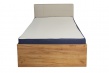Studentská postel Ezra 120x200cm - dub zlatý/krémová
