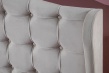 Čalouněná postel s roštem Coraline 160x200cm - béžovo/šedá