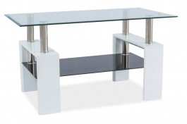 Konferenční stolek LISA III - bílý lak