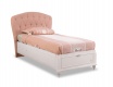 Dětská postel s úložným prostorem Carmen 100x200cm - bílá/růžová