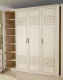 Jednodvéřová skříň do ložnice Sofia s plnými dveřmi - béžová/lento