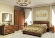 Manželská postel 140x200cm Sofia s klasickým čelem a ortopedickým roštem - ořech