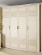 Jednodvéřová skříň do ložnice Sofia s plnými dveřmi - béžová/lento