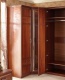 Dvoudvéřová skříň do ložnice Sofia s kombinovanými dveřmi - ořech