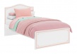 Studentská postel Betty 120x200cm - bílá/růžová