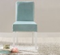 Moderní čalouněná židle Ballerina - bílá/mint