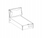 Výklopná postel 100x200cm s úložným prostorem Veronica - dub světlý/bílá
