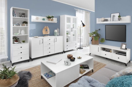 Obývací pokoj Bjorn B, skandinávský styl - bílá