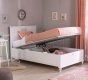 Dětská postel 100x200cm s úložným prostorem Ema - bílá
