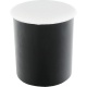 Konferenční stolek, sklo / chrom / bílá / černá, RUPERT