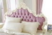 Studentská postel s roštem Comtesa 120x200cm - alabastr/fialová