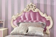 Dětská postel s roštem Comtesa 90x200cm - alabastr/fialová