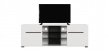 Televizní stolek Heber - bílý/černý