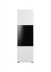 Vitrína s osvětlením Heber - bílá/černá
