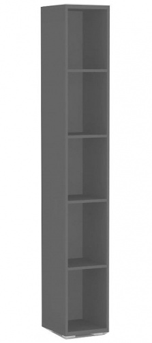 Policový regál REA Store 30x200cm v provedení graphite