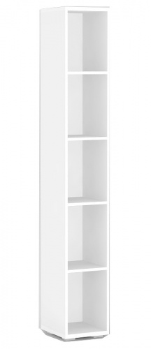 Policový regál REA Store 30x200cm v provedení bílá