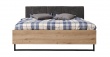 Manželská postel Nathan 180x200cm - dub artisan/černá