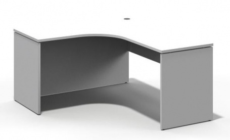 Rohový psací stůl REA Play 160 v barvě bílá - levé provedení