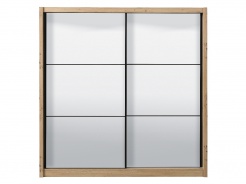 Zrcadlová skříň s posuvnými dveřmi Debby 215 - dub artisan