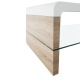 Konferenční stolek, dub sonoma/bílá extra vysoký lesk HG, KONTEX 2 NEW