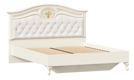 Manželská postel s roštem Valentina 180x200cm - alabastr