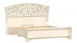 Manželská postel 160x200 Sofia s ornamentálním čelem a ortopedickým roštem