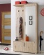 Předsíňová stěna CUBA (věšák, botník, zrcadlo, skříň)