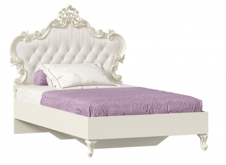 Studentská postel s roštem Comtesa 120x200cm - alabastr/champagn