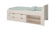 Úložný box se šuplíky pod postel Dany - masiv/bílá